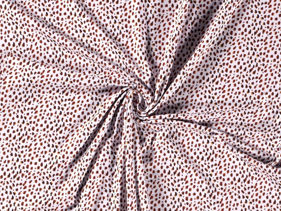 Cotton Jersey Stretch Knit Fabric Brique
 