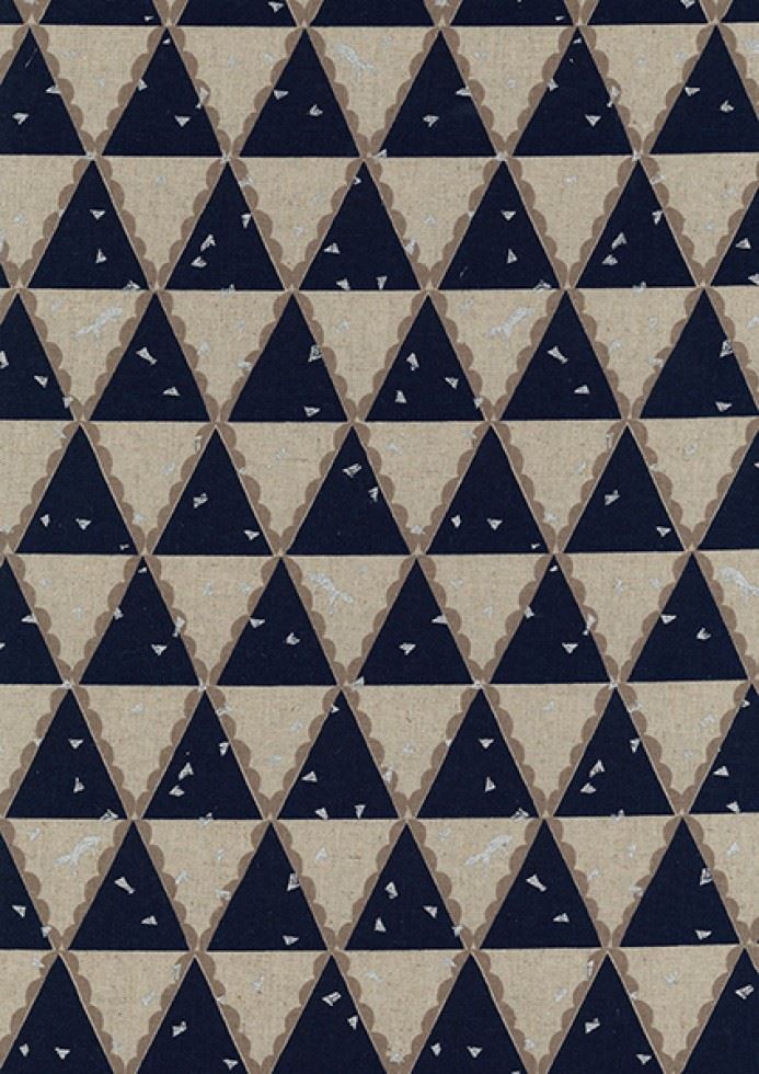 Kokka Cotton Linen Canvas Fabric Navy
 