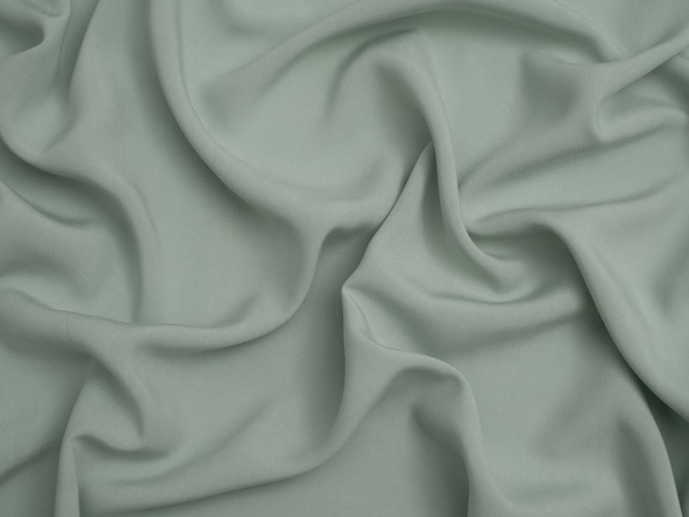 Minerva Core Range Pastel Green Viscose Poplin Fabric