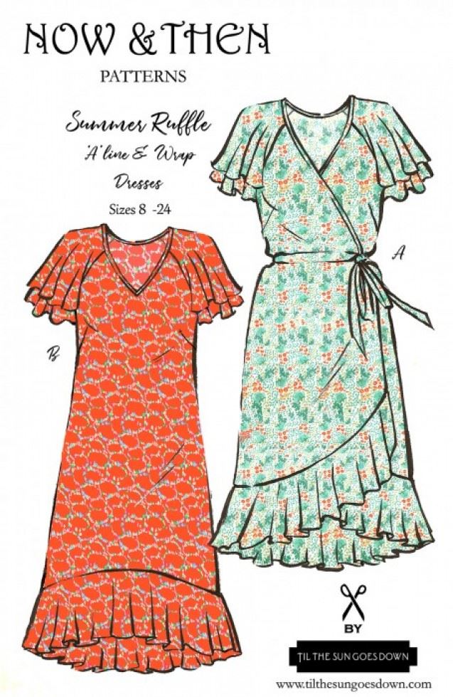 Now And Then Patterns Sewing Pattern The Summer Ruffle Dress