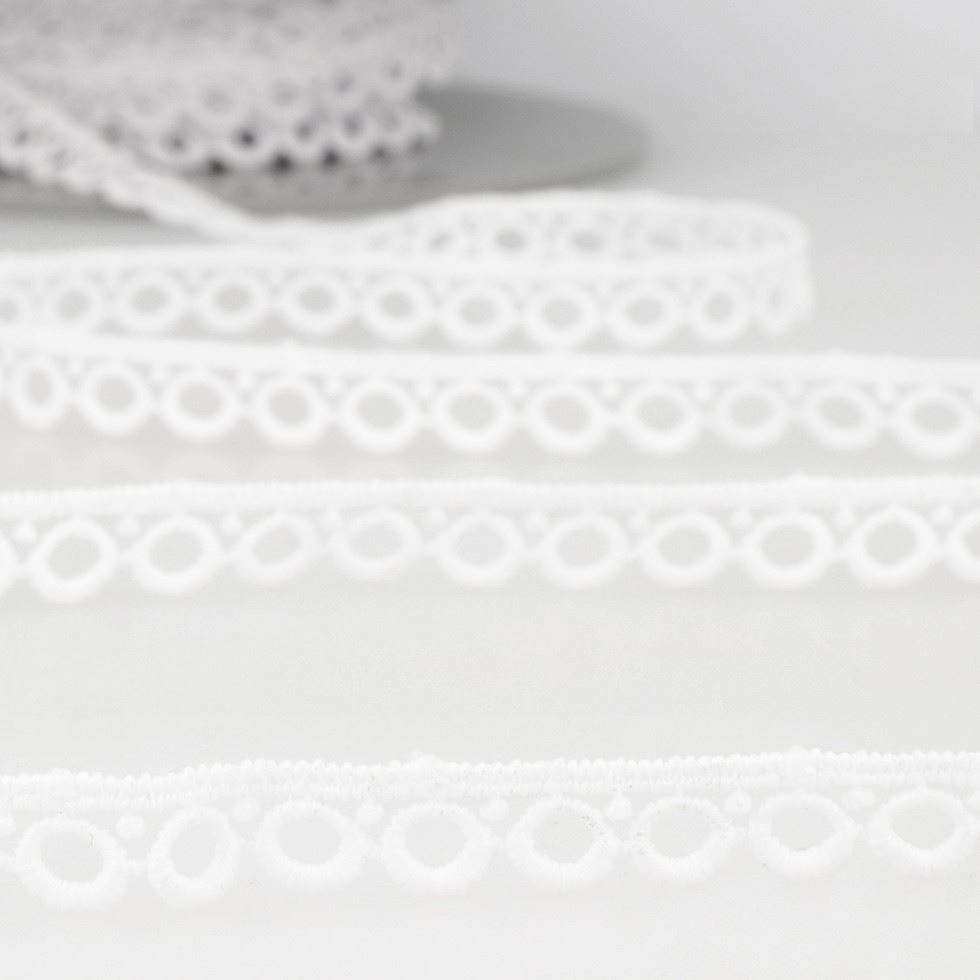 Stephanoise White Guipure Lace Trim
