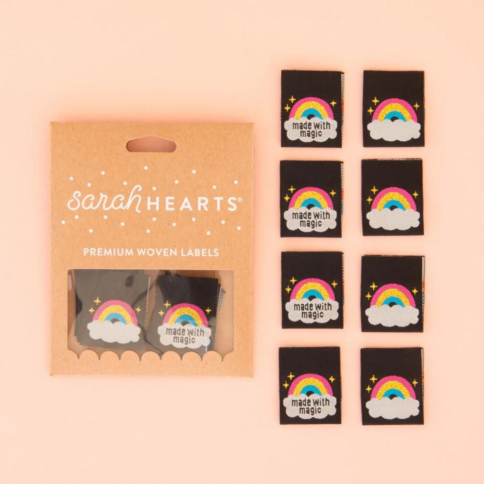 Sarah Hearts Made With Magic Woven Labels
 