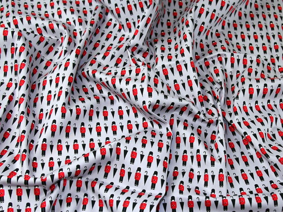 John Louden Silver 100% Cotton Poplin Fabric
