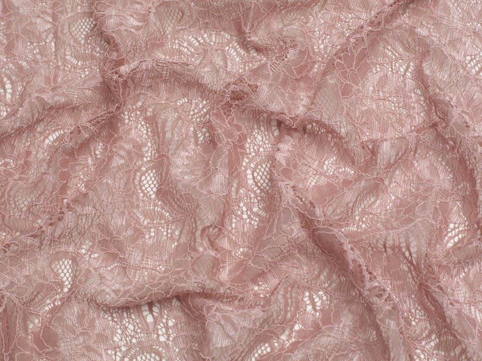Minerva Core Range Pink Tocca Corded Lace Fabric