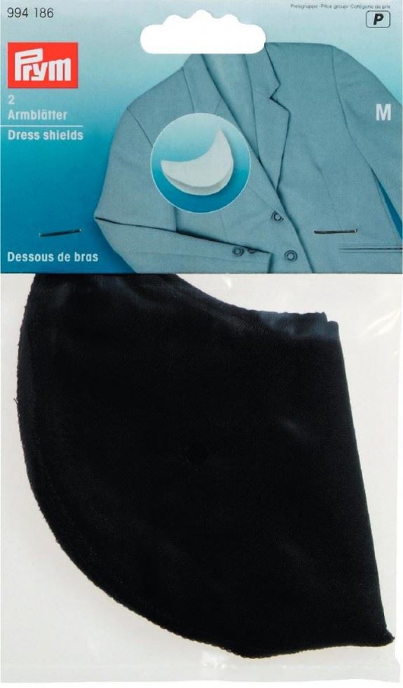 Prym Black Cotton Dress Shields
