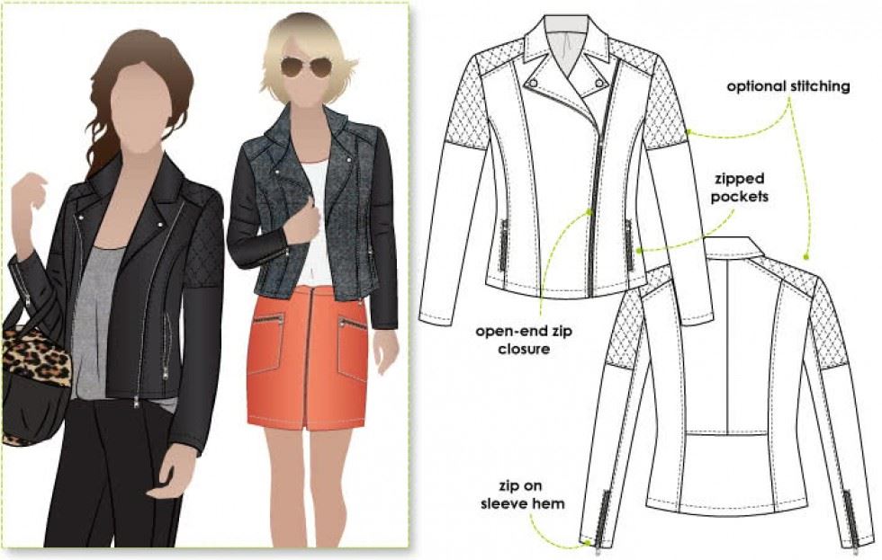 Style Arc Paper Sewing Pattern Ziggi Jacket