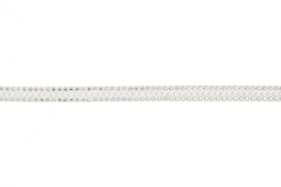 Essential Trimmings Ivory Iron On Diamante Pearl Trim (Value Roll)