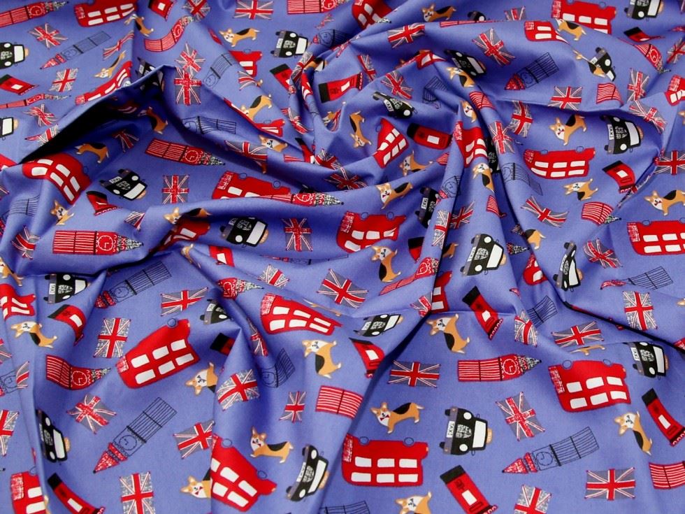 Hyacinth Deadstock 100% Cotton Poplin Fabric