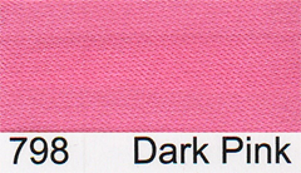 Essential Trimmings Satin Bias Binding Tape Dark Pink
 