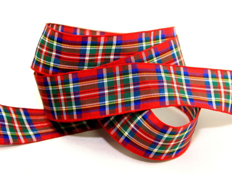 Berisfords 7 Royal Stewart Woven Tartan Ribbon (Value Roll)