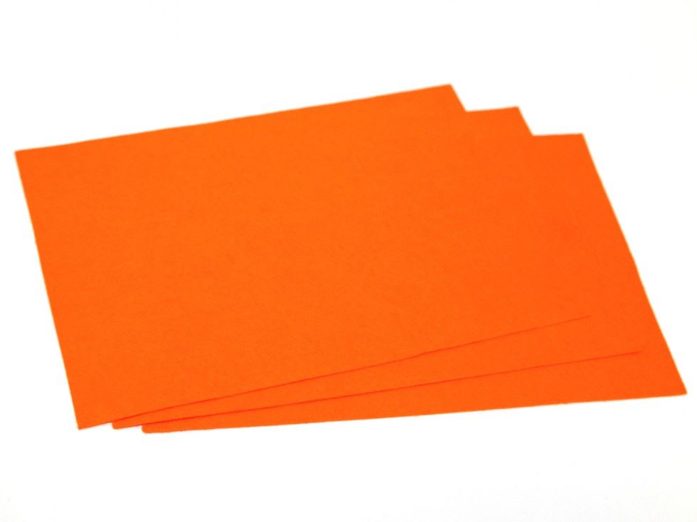 Minerva Core Range Jaffa Orange 9X12inch Acrylic Felt Fabric Sheets