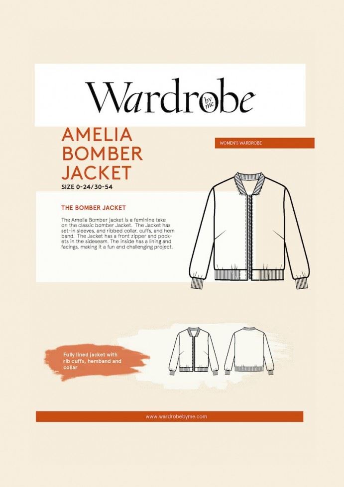Wardrobe By Me Sewing Pattern Amelia Bomber Jacket