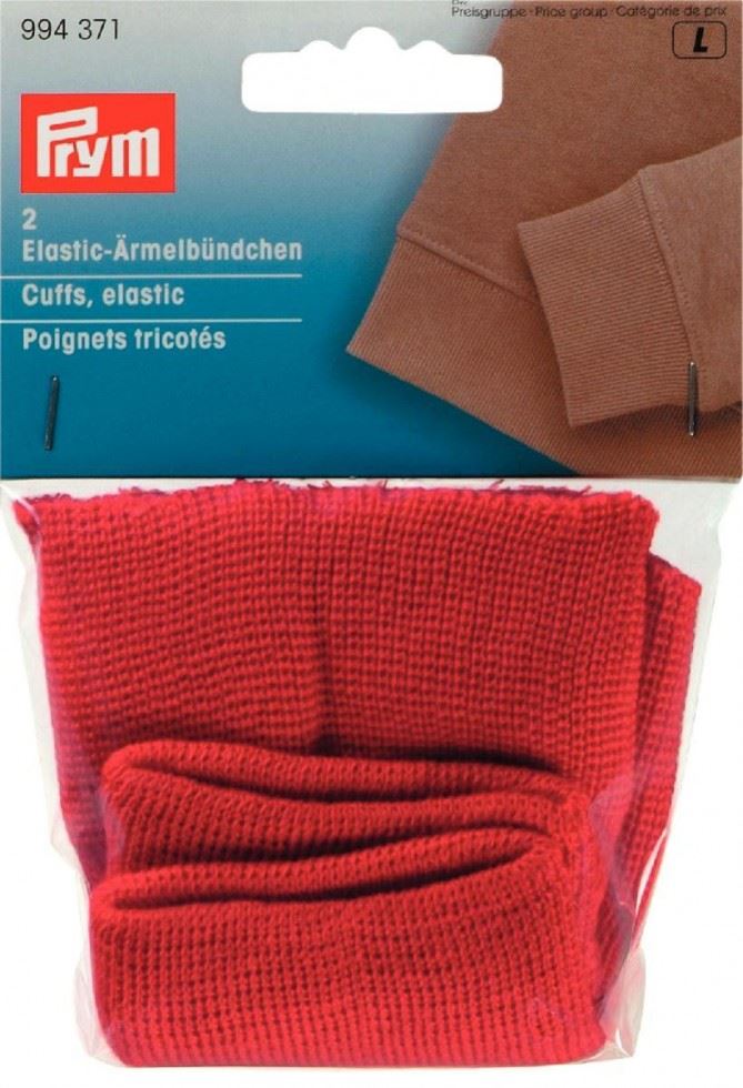 Prym Knitted Cuff Ribbing Red