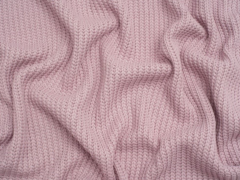 Minerva Core Range Chunky Cotton Sweater Knit Stretch Fabric Silver Grey
 