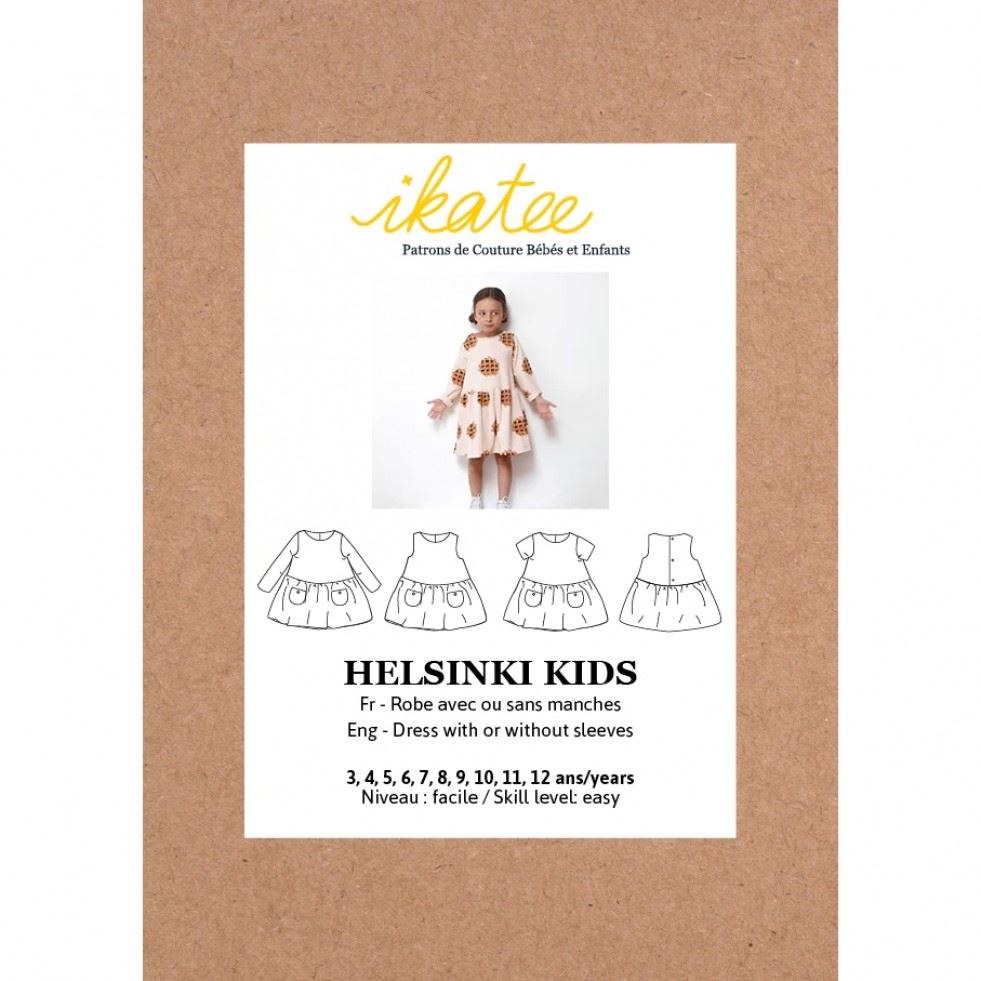 Ikatee Sewing Pattern Kids Helsinki Dress