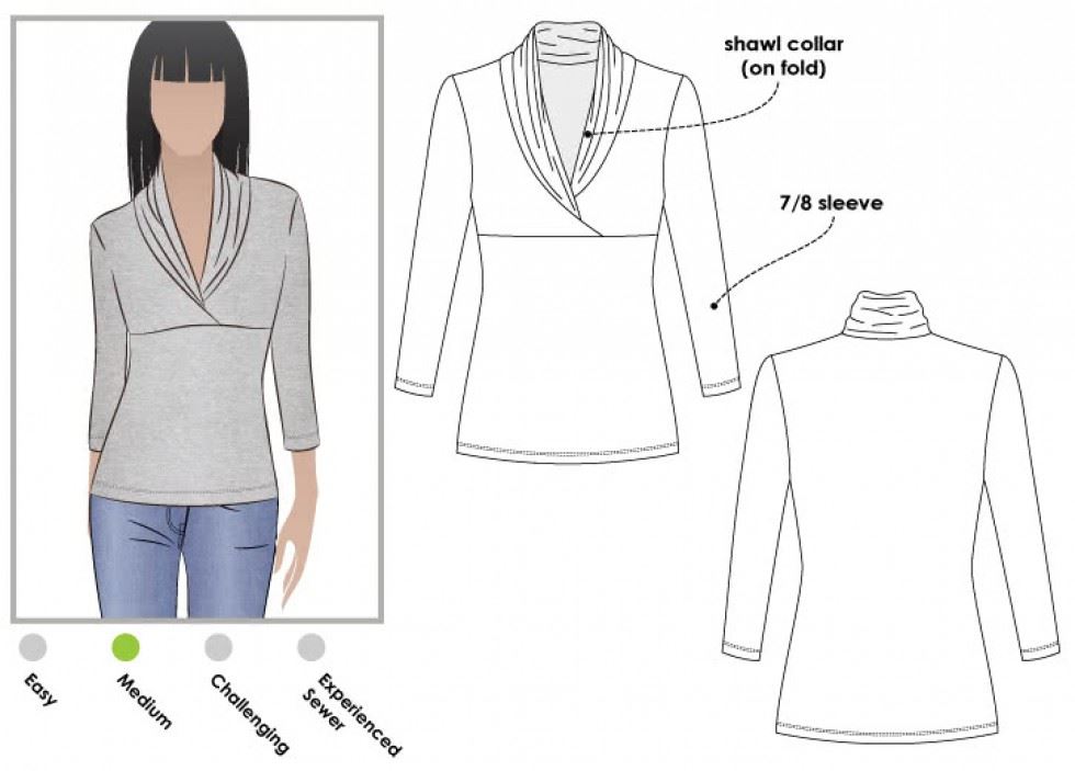 Style Arc Sewing Pattern Kendall Top