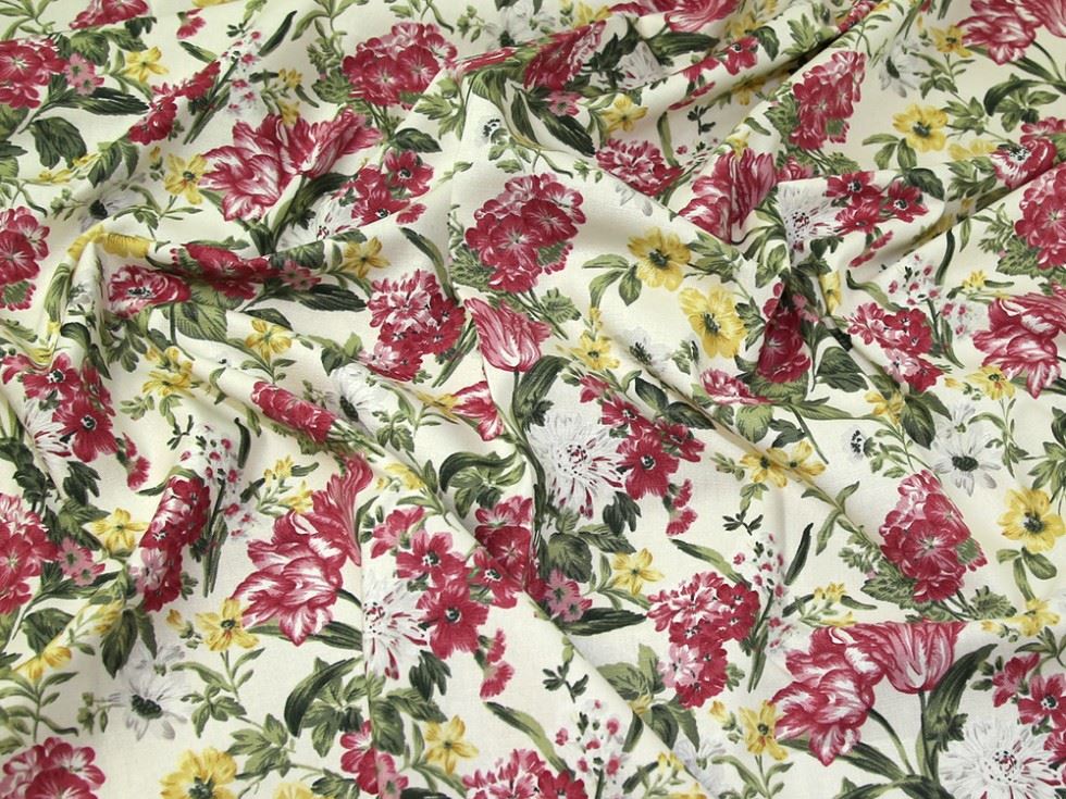 Cream Deadstock Cotton Canvas Fabric