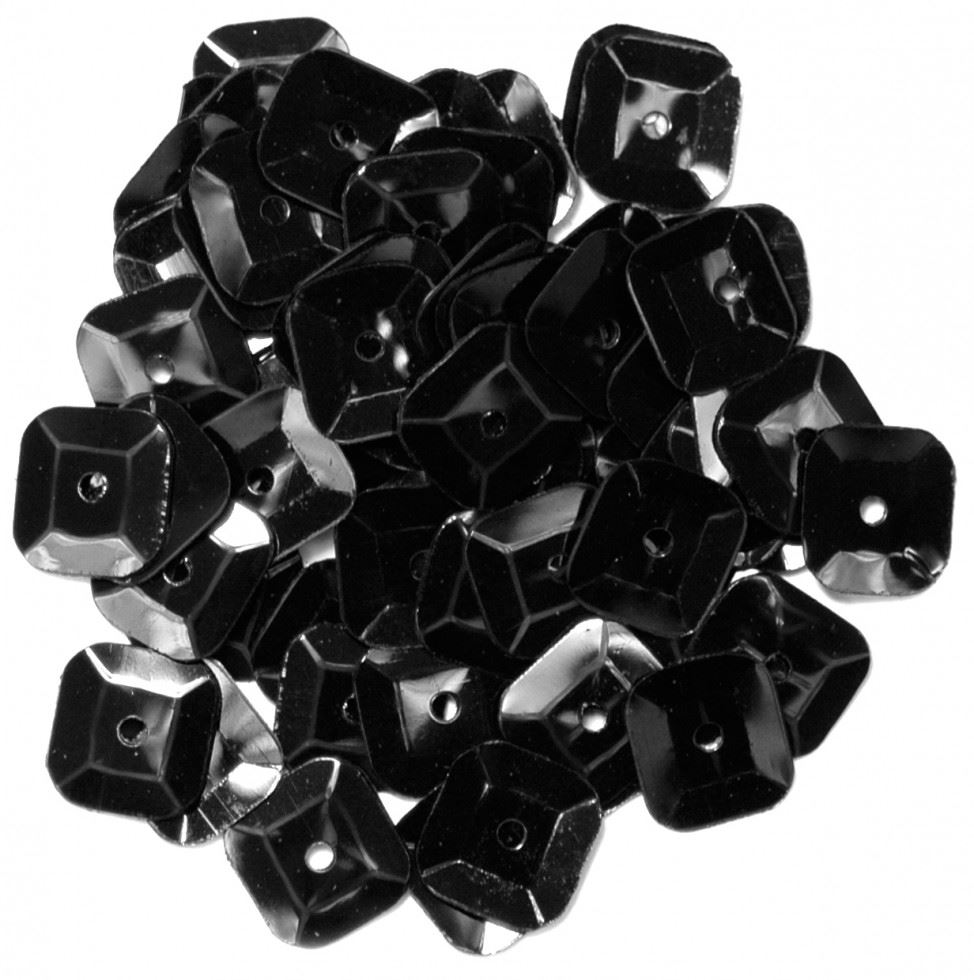 Craft Factory Black Square Cup Sequins