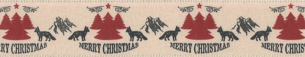 Berisfords Mountain Fox Ribbon Red
 