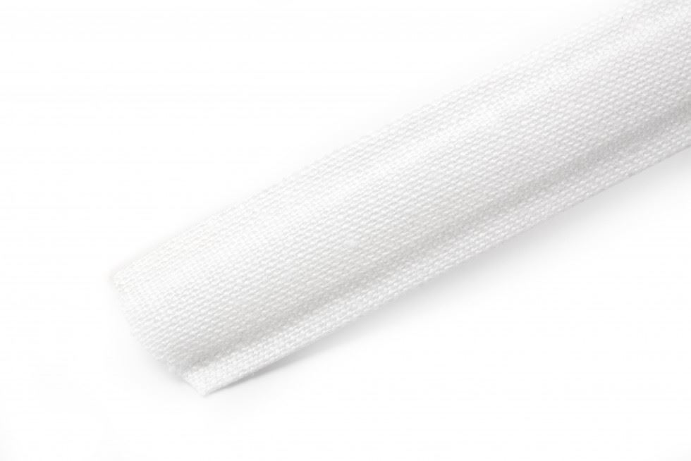 Hemline White Cotton Covered Polyester Boning