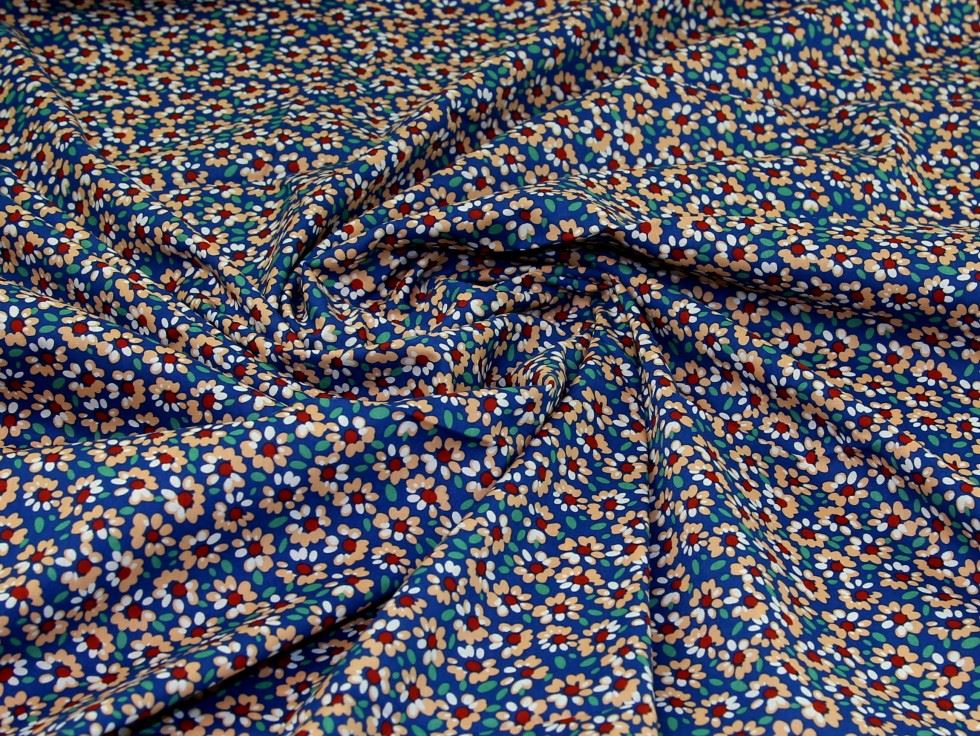 Blue Deadstock 100% Cotton Poplin Fabric