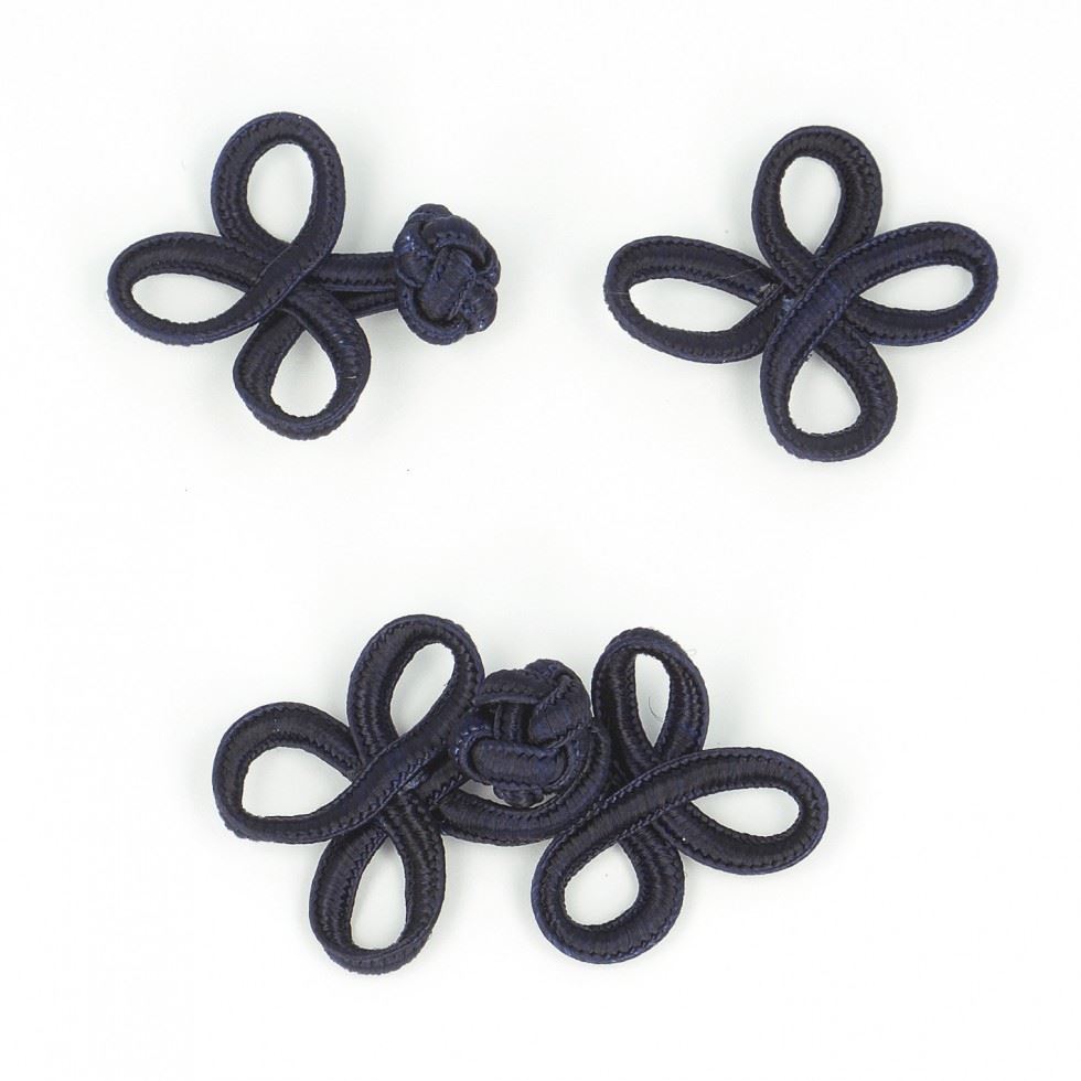 Stephanoise Frog Fasteners Navy Blue
 