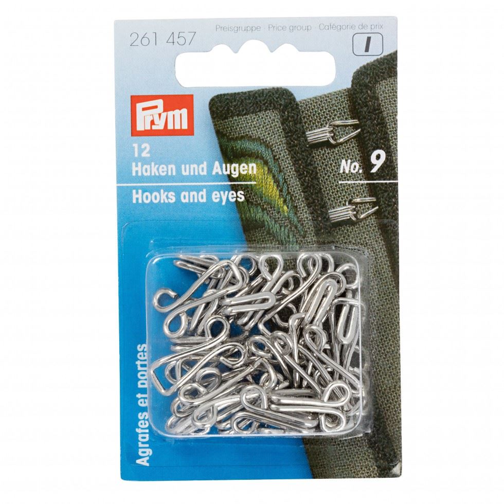 Prym Silver Hooks And Eyes For Jerkins
