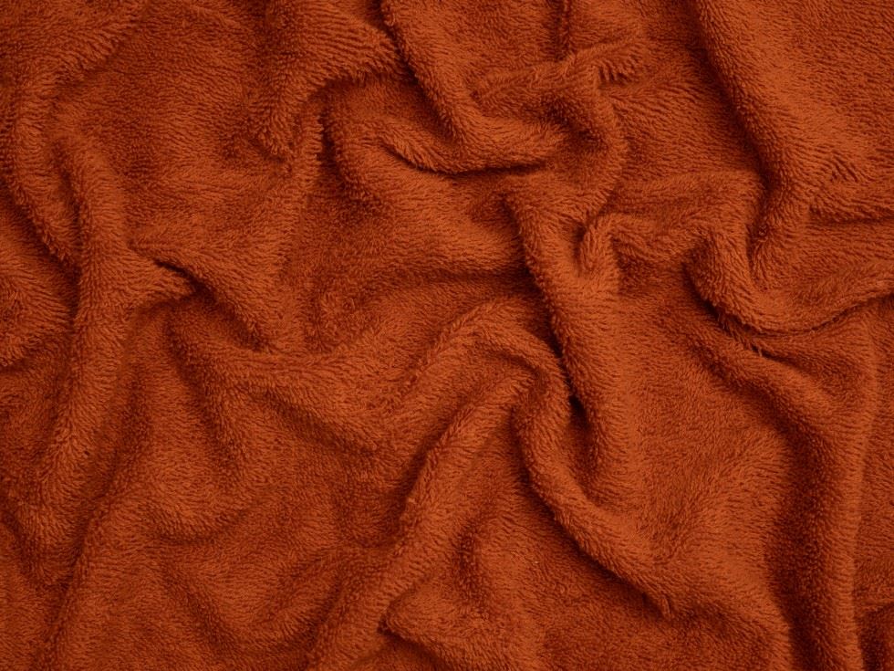Minerva Core Range Rust Luxury Cotton Towelling Fabric