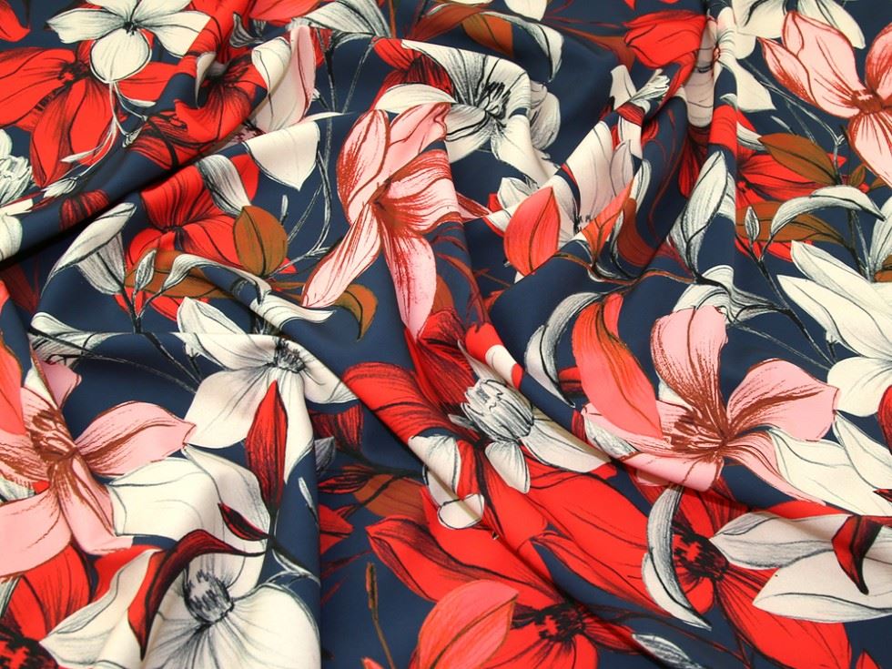 Lady Mcelroy Scarlet Sydney Stretch Woven Suiting Fabric