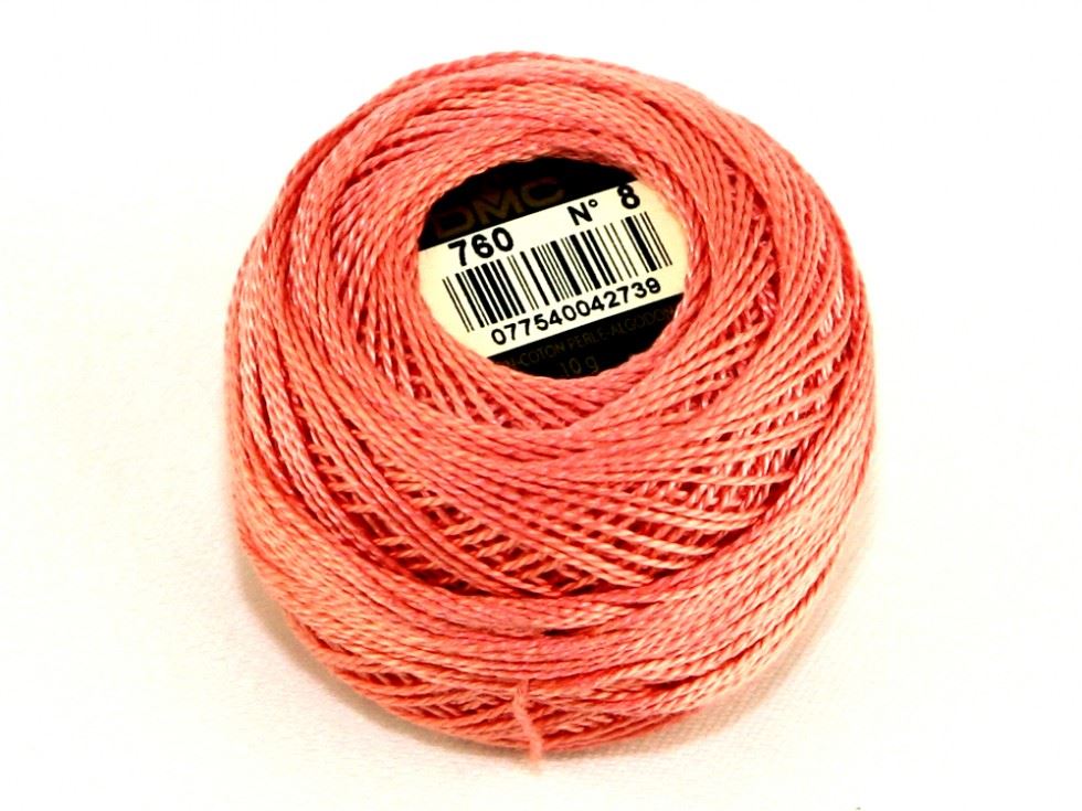 Dmc 760 Size 8 Cotton Perle Thread
