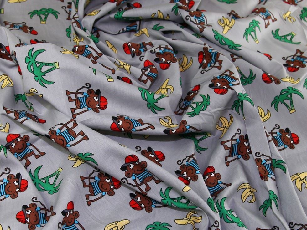 Grey Deadstock 100% Cotton Poplin Fabric