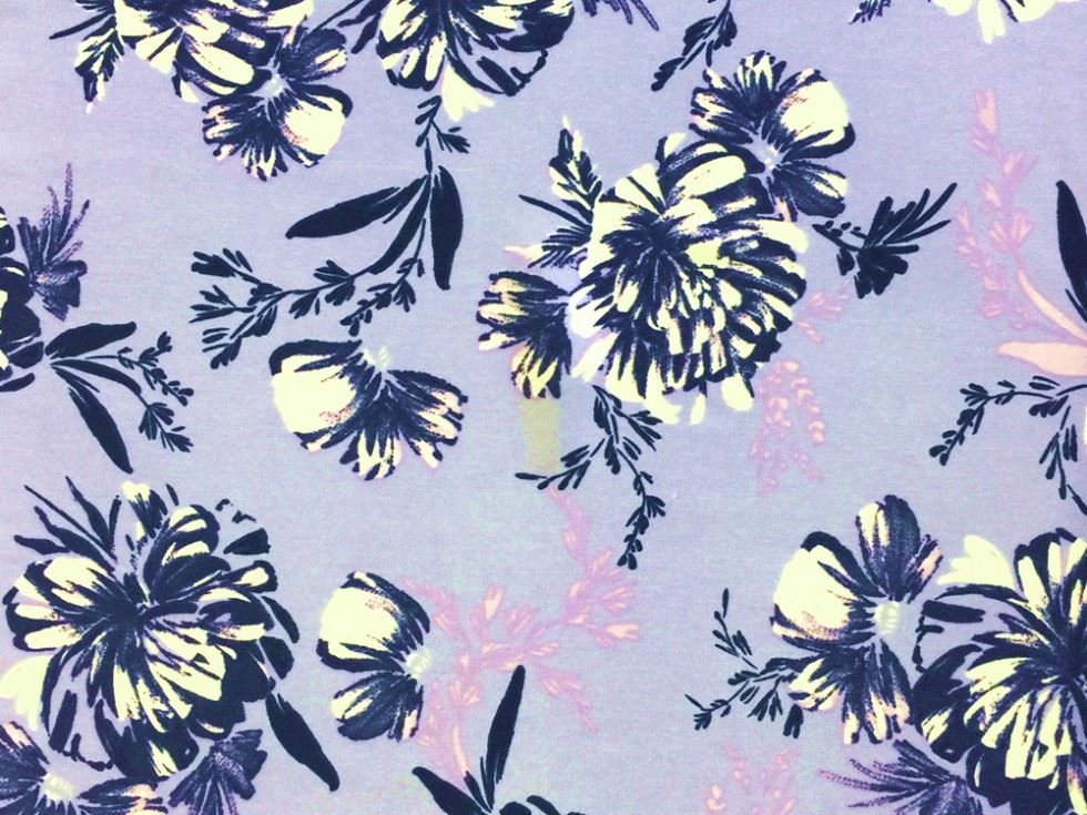 John Kaldor Lilac Juliet Smooth Peachskin Crepe Fabric