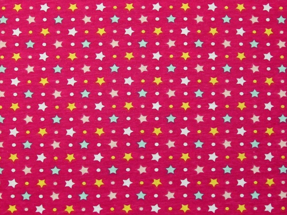 Stof France PUL Coated Jersey Stretch Knit Fabric Pink
