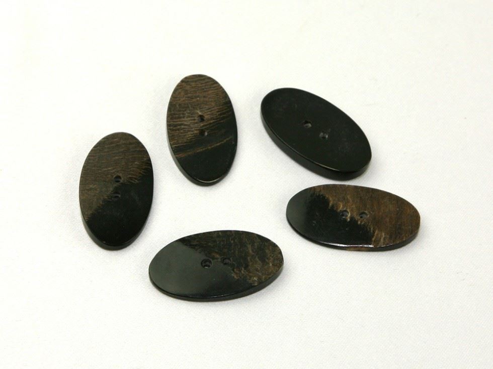 Dill Brown Natural Horn Buttons