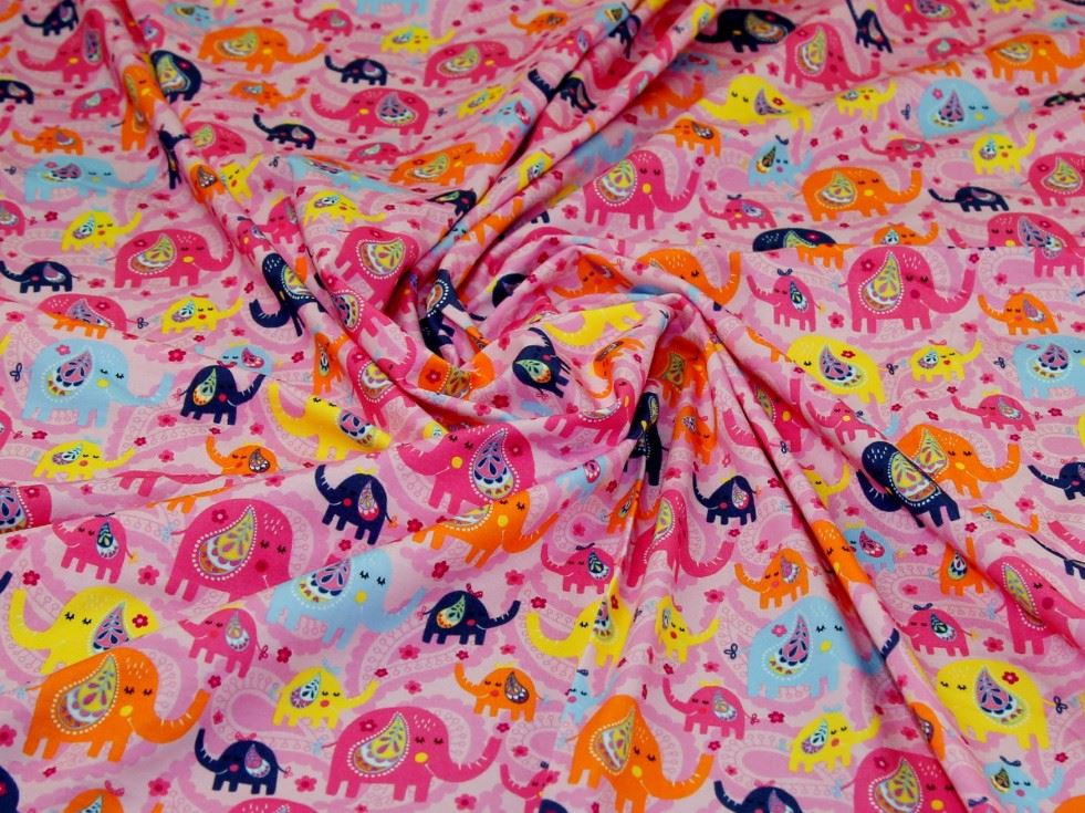 Pink Deadstock Cotton Jersey Stretch Knit Fabric