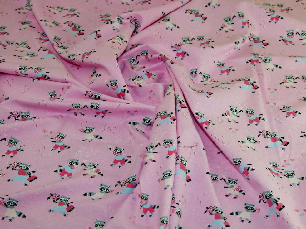 Pink Deadstock Cotton Jersey Stretch Knit Fabric