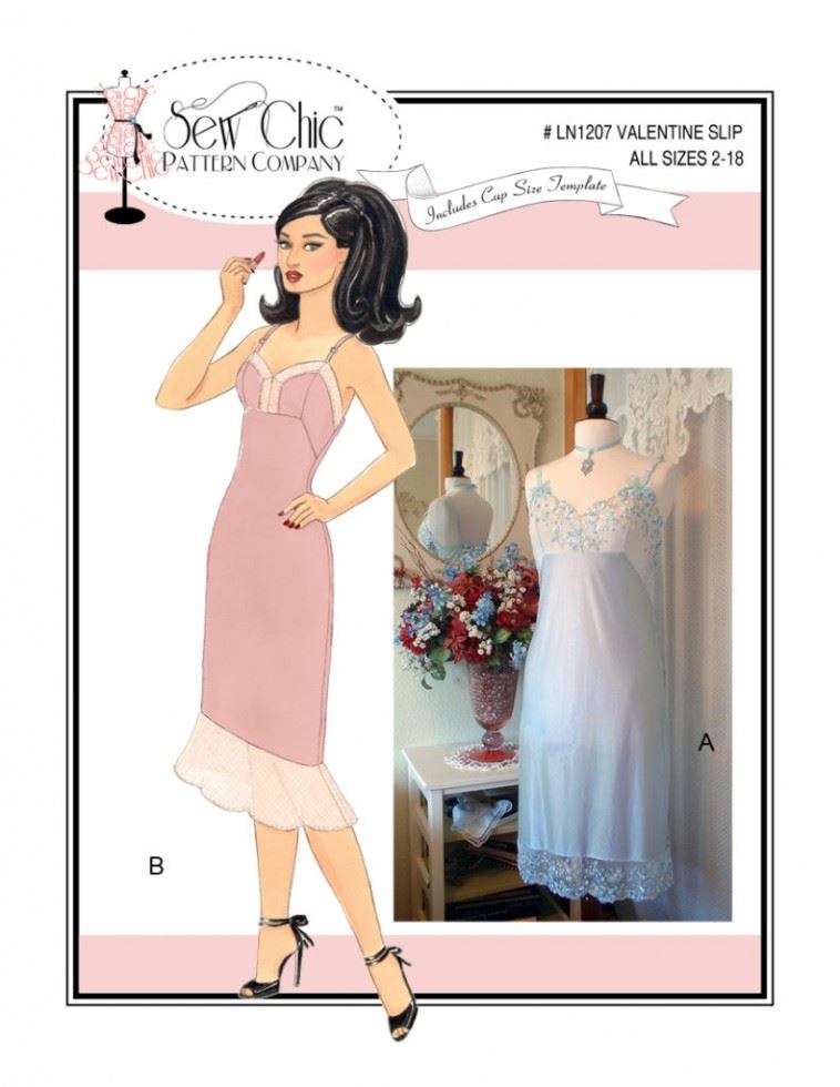 Sew Chic Sewing Pattern Valentine Slip