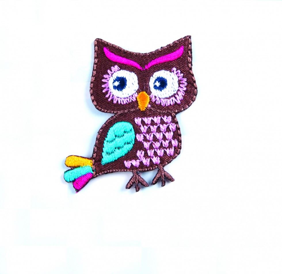 Craft Factory Patch Motif Colourful Owl