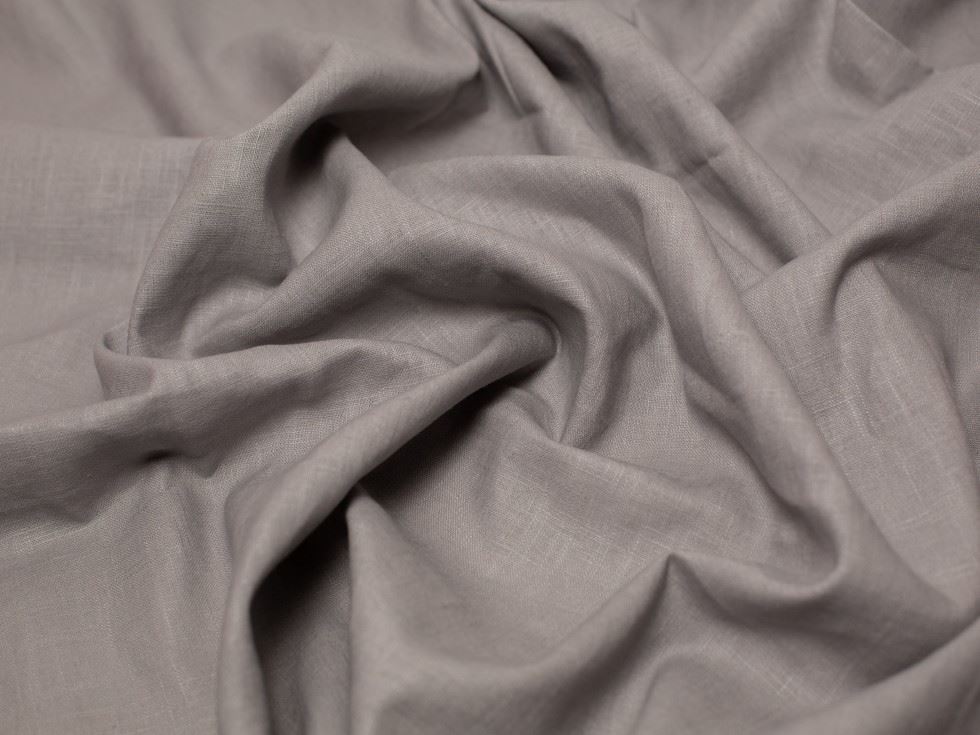 Minerva Core Range Grey 100% Linen Slub Fabric