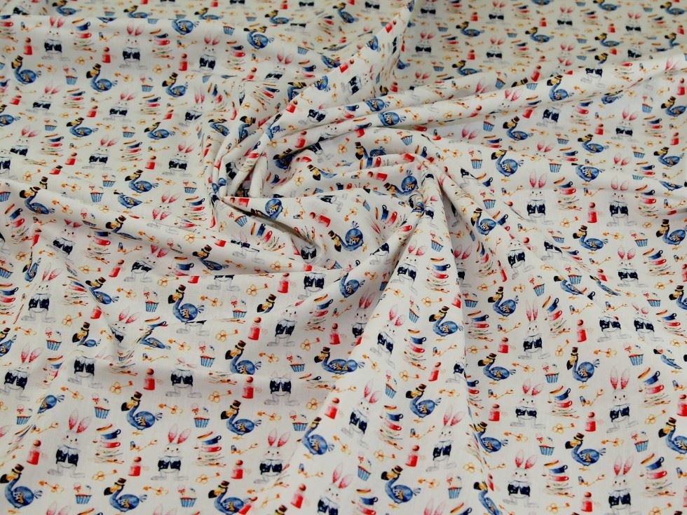 John Louden Multicoloured 100% Cotton Fabric