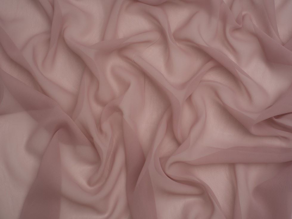 Minerva Core Range Light Sheer Chiffon Fabric Dusk Pink