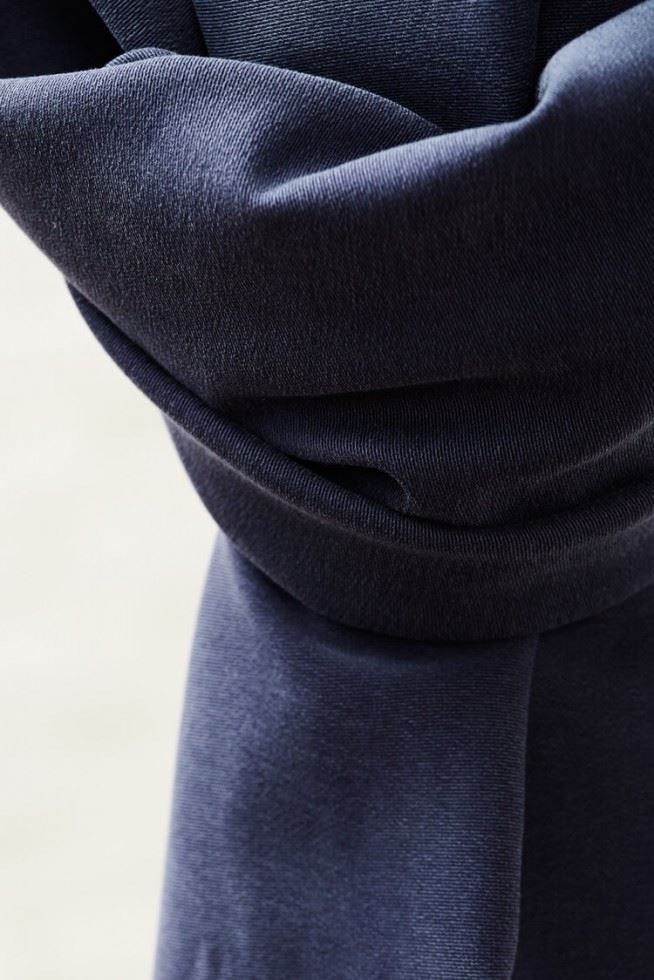 Meet Milk Blueberry Stretch Woven Tencel Lyocell Twill Fabric