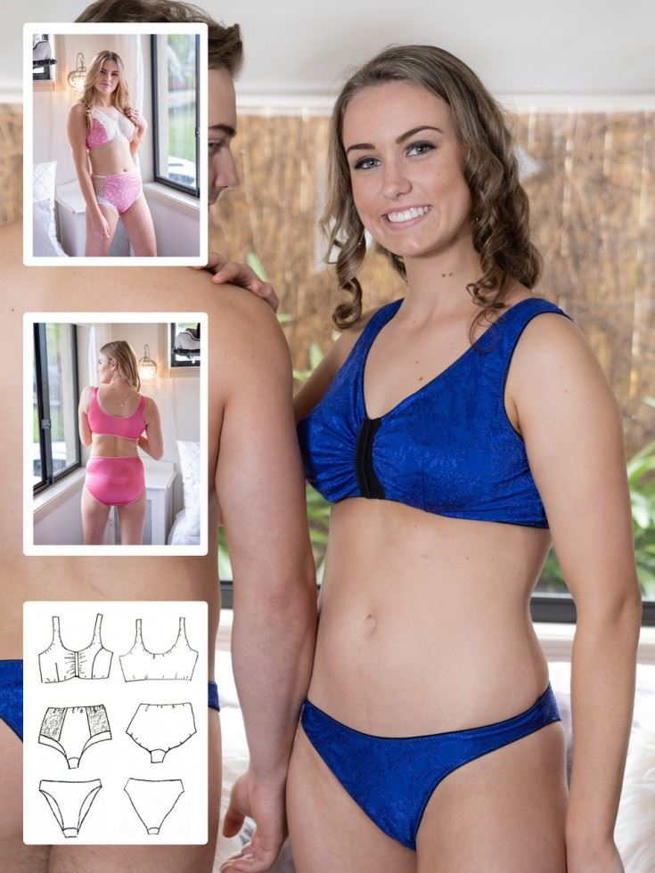 Booby Traps Paper Sewing Pattern Miley Cropped Cami Knickers
 