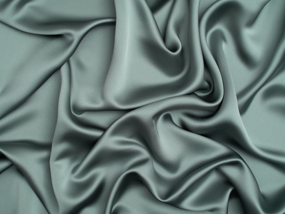 Minerva Core Range Aesha Satin Fabric Duck Egg
 
