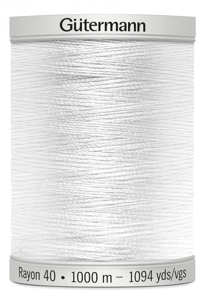Gutermann 1001 No 40 Sulky Rayon Embroidery Thread