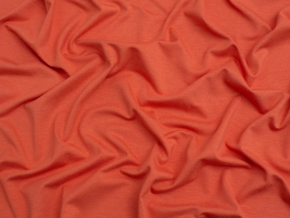Minerva Core Range Bamboo Cotton Jersey Stretch Knit Fabric Sunset
 