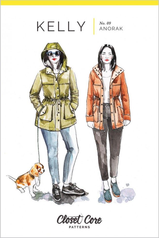 Closet Core Patterns Paper Sewing Pattern Kelly Anorak
 