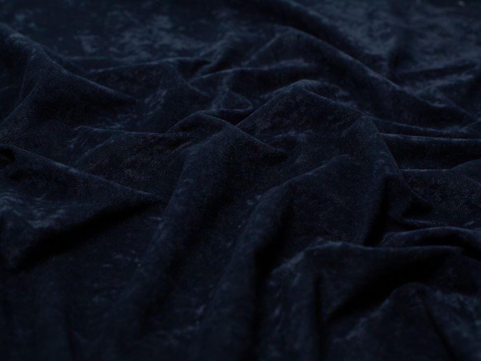 Minerva Core Range Faux Suede Suedette Fabric Navy Blue
 