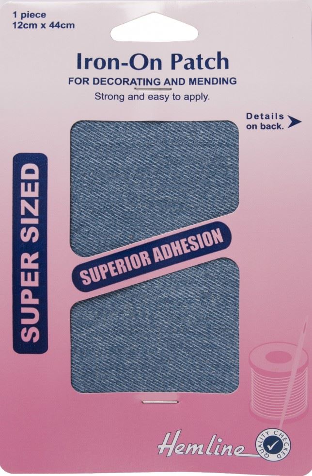 Hemline Faded Denim Repair Fabric