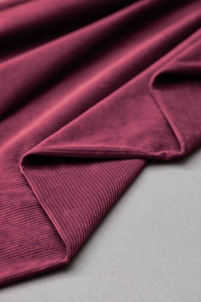 Mind The Maker Fuchsia Organic Kora Stretch Woven Corduroy Fabric